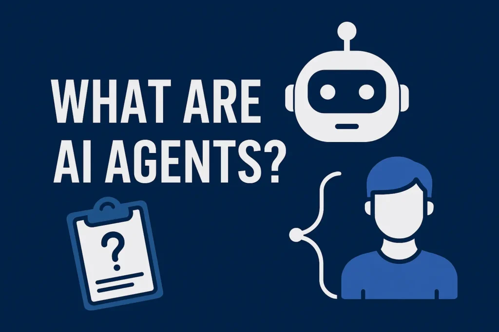Infographic explaining what AI Agents are and their core basics in 2025.