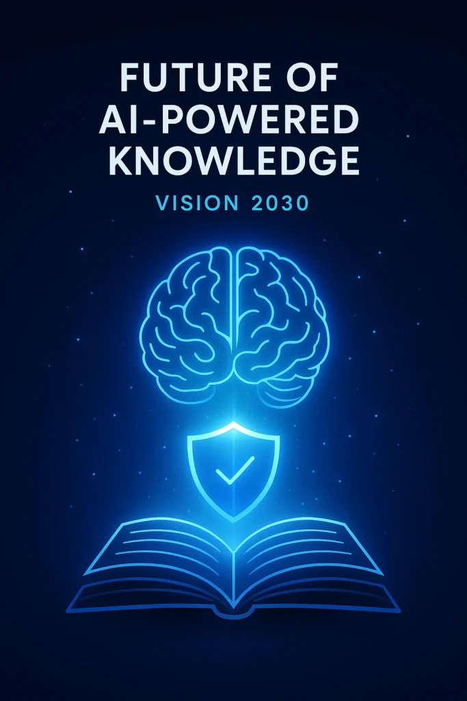 Perplexity AI Latest Version (2025) Futuristic knowledge ecosystem powered by AI research agents.