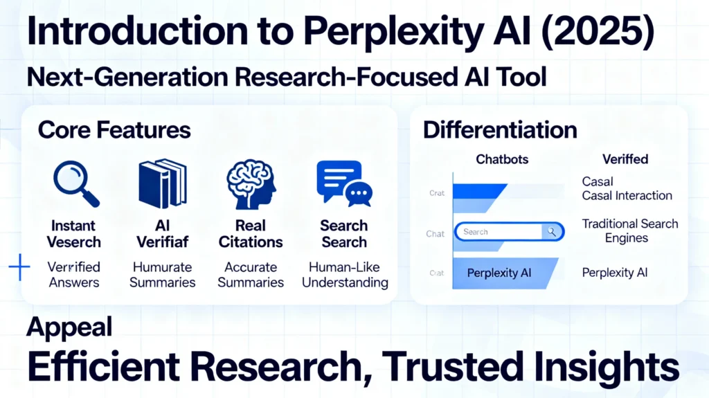 Perplexity AI Latest Version (2025) Perplexity AI interface showing AI-powered search and real-time answers.