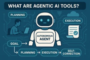 chatgpt image decDiagram explaining what Agentic AI tools are and how autonomous agents function