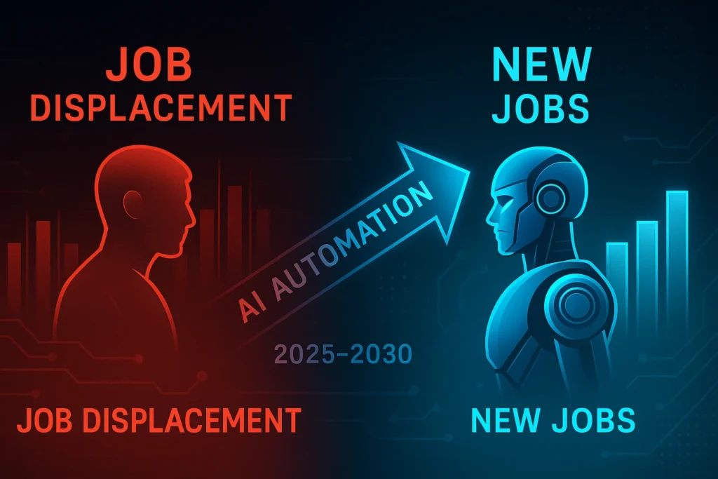 Job displacement and new job opportunities caused by autonomous AI tools.