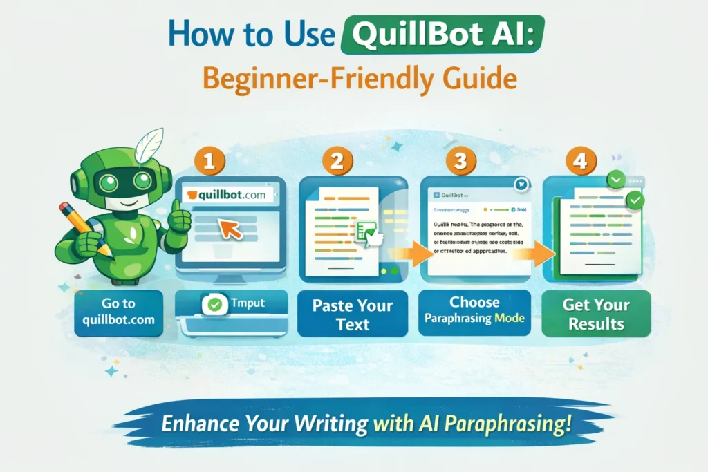 Step-by-step guide to using QuillBot AI for beginners.