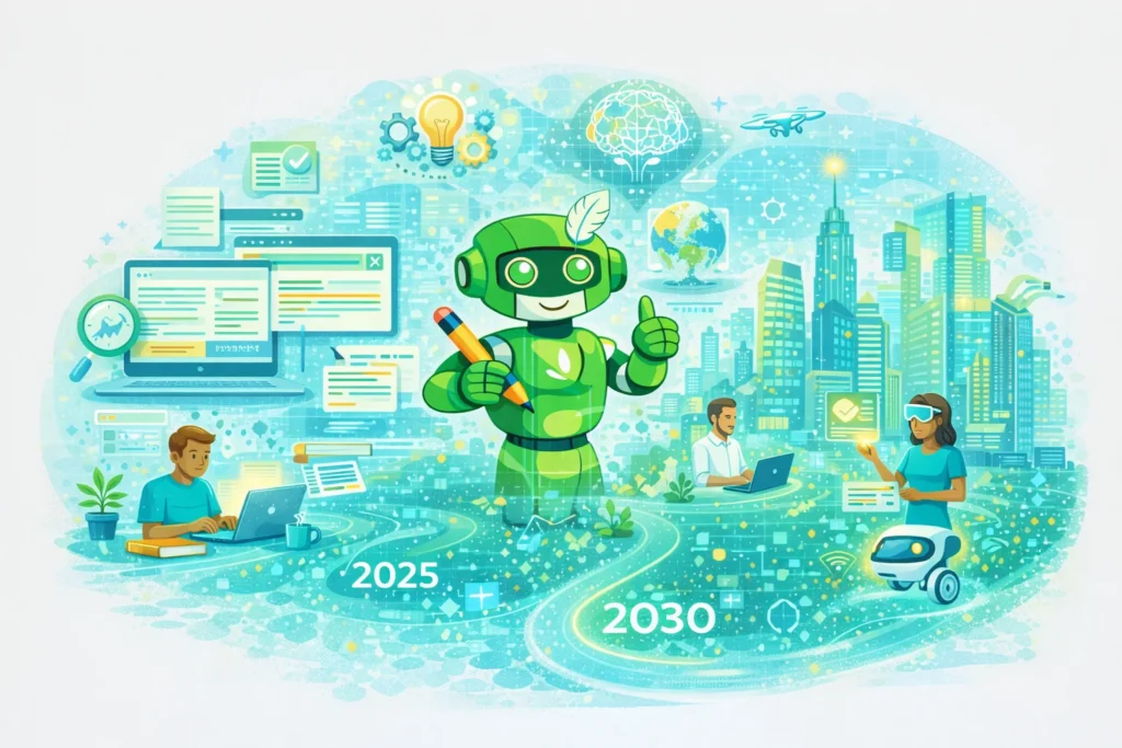 Future of QuillBot AI between 2025 and 2030.